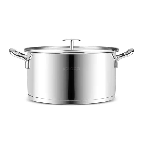Set de casseroles en acier inoxydable avec passoire Karaca Vapor – 8 pièces