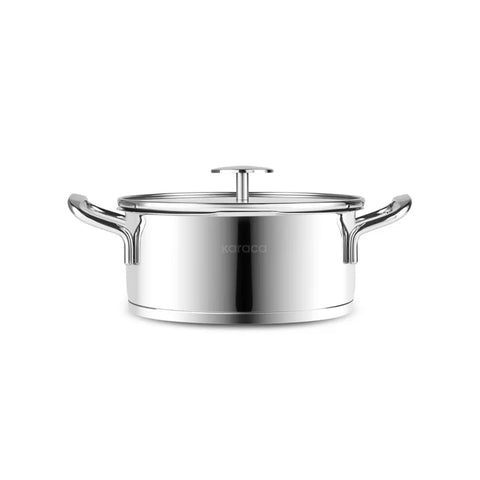 Set de casseroles en acier inoxydable avec passoire Karaca Vapor – 8 pièces