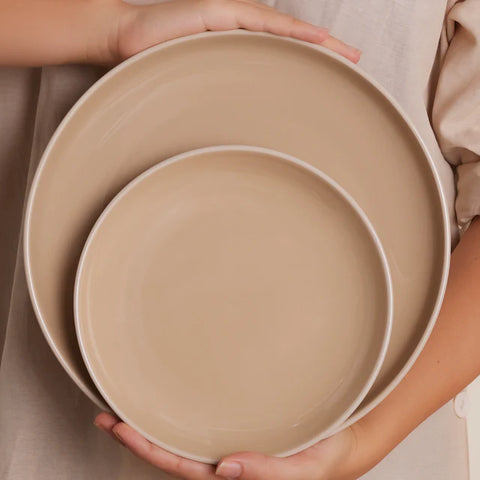 Ensemble de vaisselle Karaca Terra 36 pièces pour 8 personnes - Couleur crème