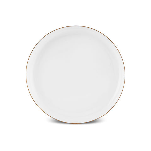 Karaca Stream Bone China Hole Gold Service de Table 24 Pièces pour 6 Personnes, Multicolore