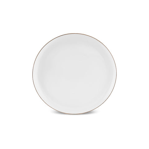 Karaca Stream Bone China Hole Gold Service de Table 24 Pièces pour 6 Personnes, Multicolore
