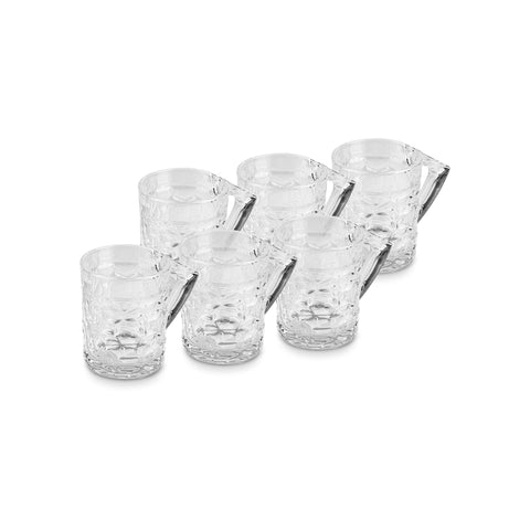 Karaca Defne Lot de 6 Verres à Thé, 195 ml