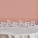 Karaca Defne Lot de 6 Verres à Thé, 195 ml