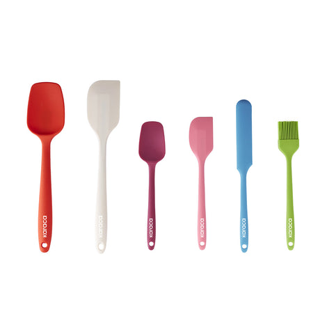 Karaca Lively Set de service en silicone 6 pièces Multicolore