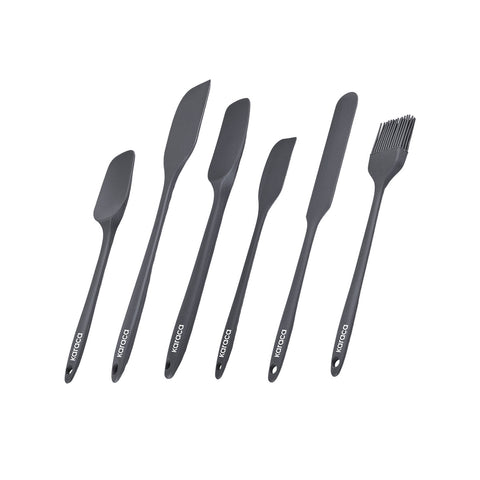 Karaca Lively Set de service en silicone 6 pièces Anthracite