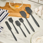Karaca Lively Set de service en silicone 6 pièces Anthracite