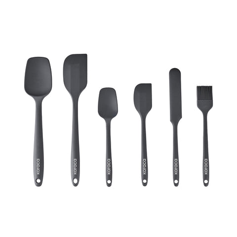Karaca Lively Set de service en silicone 6 pièces Anthracite