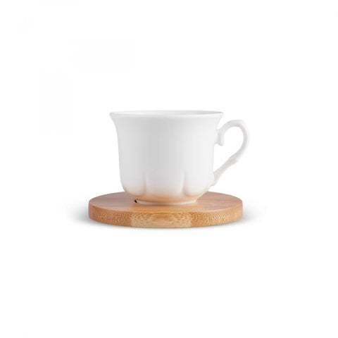 Plateau en bambou Karaca Set de 6 tasses à café pour personnes, 90 ml