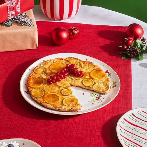 Karaca New Year Plat de Service 25 Kokina 27 cm