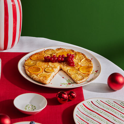 Karaca New Year Plat de Service 25 Kokina 27 cm