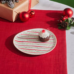 Karaca New Year Assiette à Gâteau Verte à Pois Kokina 20,5 cm