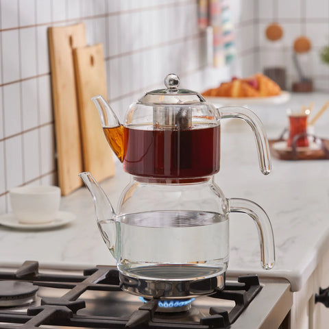 Théière en Verre Karaca Panora Taille Famille