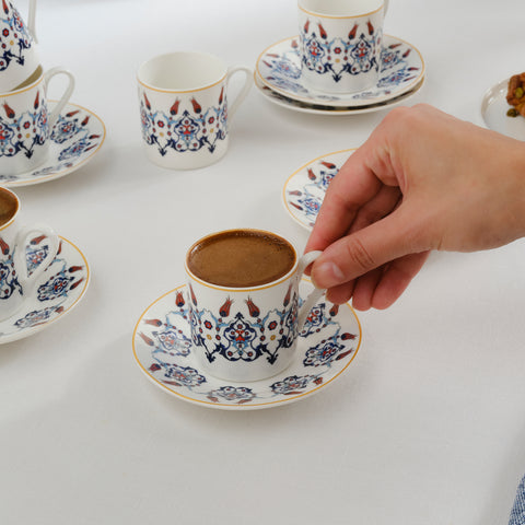 Haliç Haliç Service à café 12 pièces pour 6 personnes