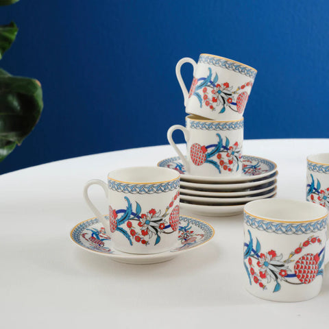 Set de Tasses à Café Karaca Hatay Pour 6 Personnes, 80 ml