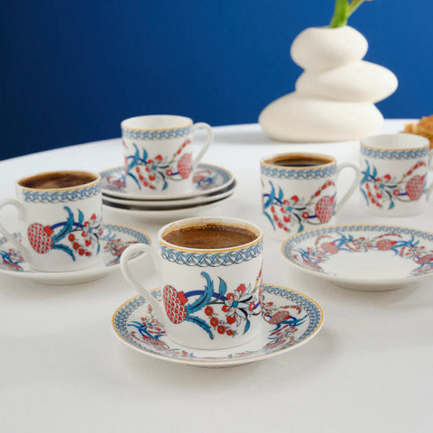 Set de Tasses à Café Karaca Hatay Pour 6 Personnes, 80 ml