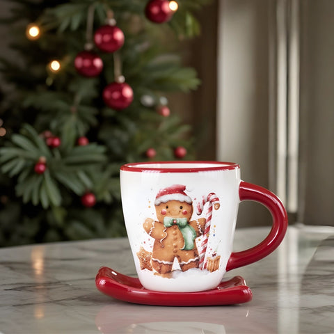 Karaca New Year Tasse Bonhomme de Pain d'Épice 25