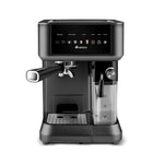 Karaca MyCaffe Barista S10 Machine à Espresso Automatique avec Réservoir à Lait Intégré – Espresso, Latte et Cappuccino – Matte Black