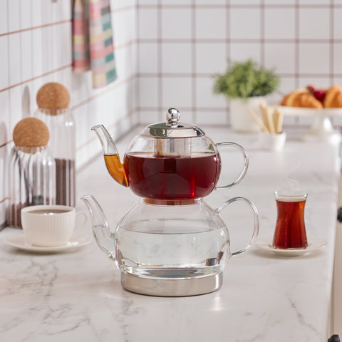 Karaca Théière en verre Pandora