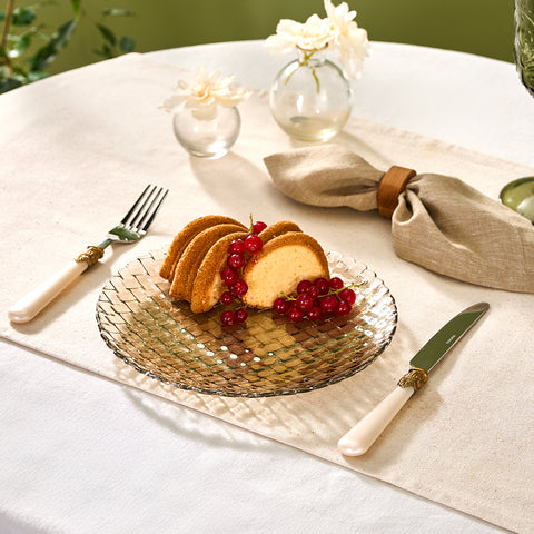 Karaca Braid Assiette à Dessert, 21 cm