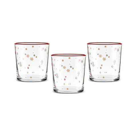 Karaca Snowy 380 ml Set de Verres à Eau 3 Pièces
