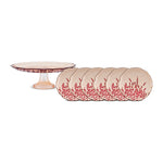 Karaca Lavande Rouge set de gâteau 7 pièces