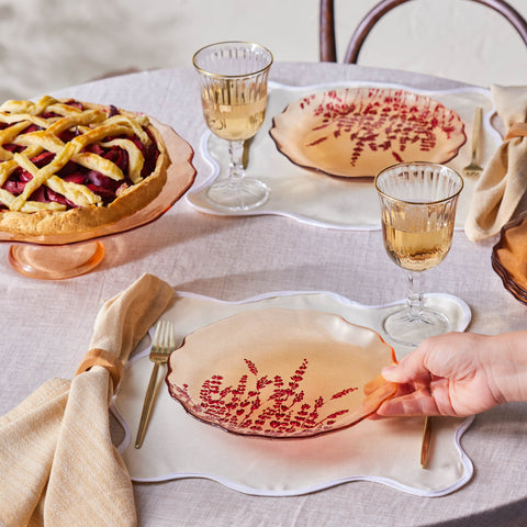 Karaca Lavande Rouge set de gâteau 7 pièces