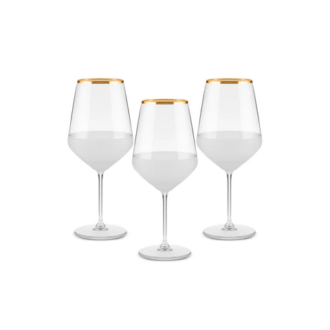 Karaca Ensemble de 3 Verres à Vin de 490 ml Jasmine