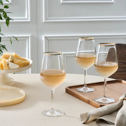 Karaca Ensemble de 3 Verres à Vin de 490 ml Jasmine