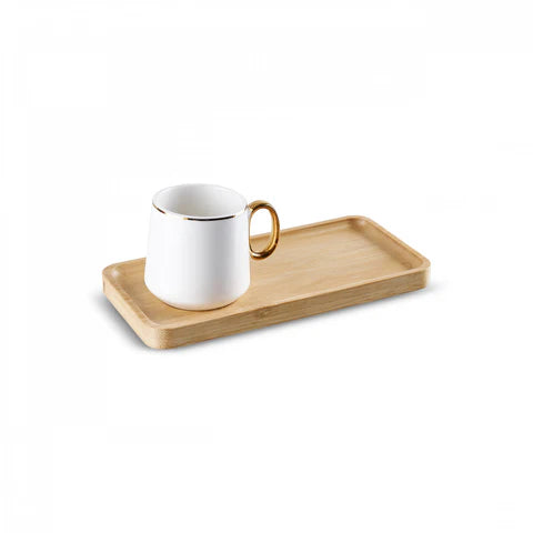 Karaca Ada Bamboo Tasse À Café Pour 2 Personnes, 90 Ml