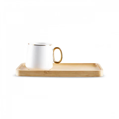 Karaca Ada Bamboo Tasse À Café Pour 2 Personnes, 90 Ml