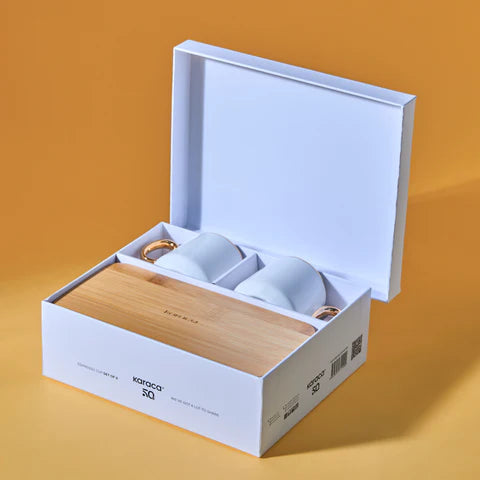 Karaca Ada Bamboo Tasse À Café Pour 2 Personnes, 90 Ml