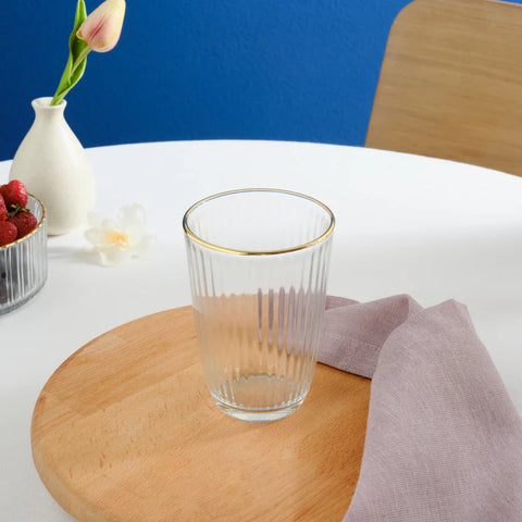 Karaca Charm Ensemble de 6 Verres à Eau, 395 ml