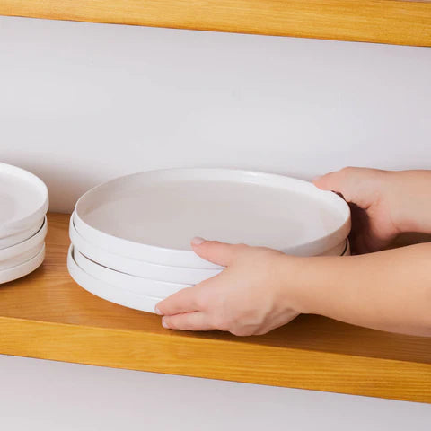 Karaca Streamline New Saturn Service De Table Blanc 24 Pièces, 6 Personnes