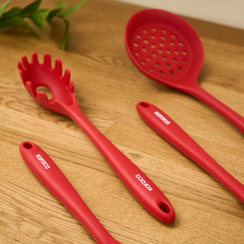 Karaca Sakura Set de service 4 pièces Rouge
