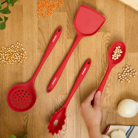 Karaca Sakura Set de service 4 pièces Rouge