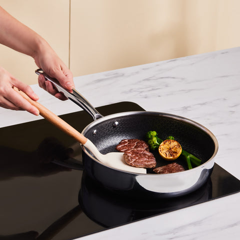 Karaca 3Ply, Batterie de Cuisine à Induction 7 pièces, Argentée