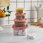 Karaca Dora Mini Ensemble de Contenants de Rangement 4 pièces