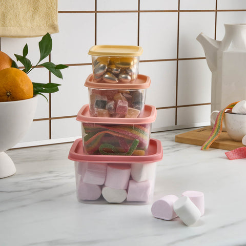 Karaca Dora Mini Ensemble de Contenants de Rangement 4 pièces