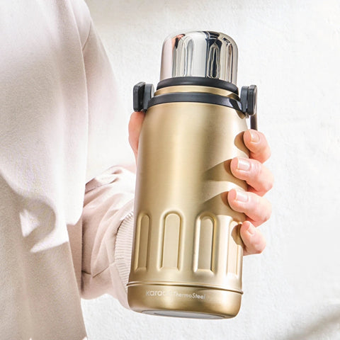 Thermos étanche en acier inoxydable Karaca Adent 800 ml Gold