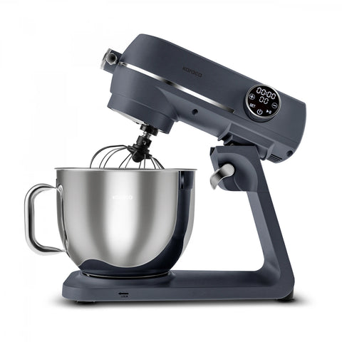 Karaca Multichef Artisan Mixeur à Socle avec Écran Numérique 7 Litres en Fonte Gris Canon 1800W