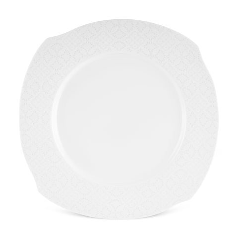Karaca Square Bone Fancy, Service de Table 53 Pièces pour 12 Personnes
