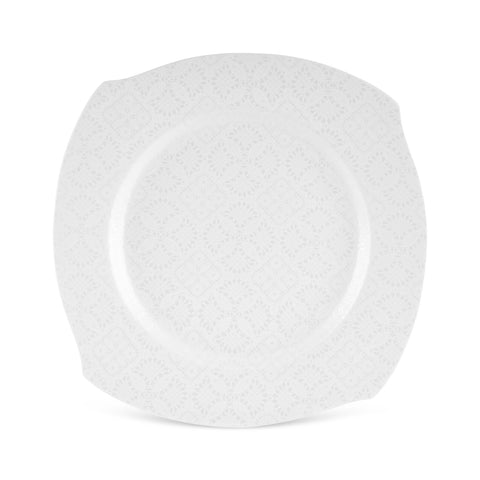 Karaca Square Bone Fancy, Service de Table 53 Pièces pour 12 Personnes