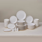 Karaca Elegance Bone Esbelto – Service de table Gold 53 pièces pour 12 personnes