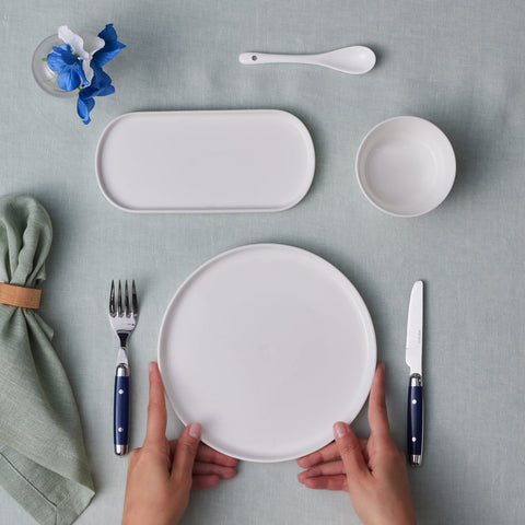 Karaca Forever Bone Bomo Service de Petit-Déjeuner 22 pièces pour 6 personnes
