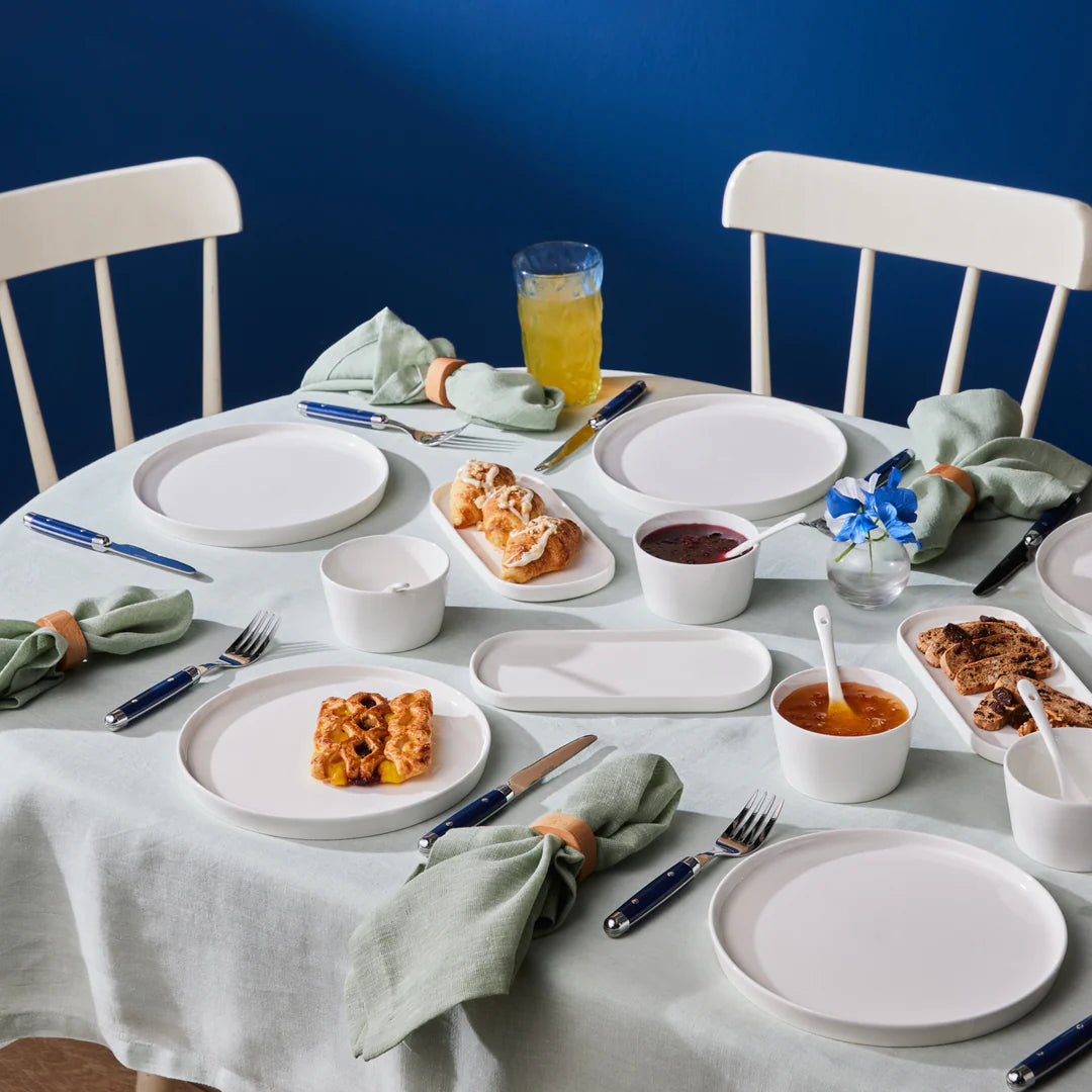 Karaca Forever Bone Bomo Service de Petit-Déjeuner 22 pièces pour 6 personnes