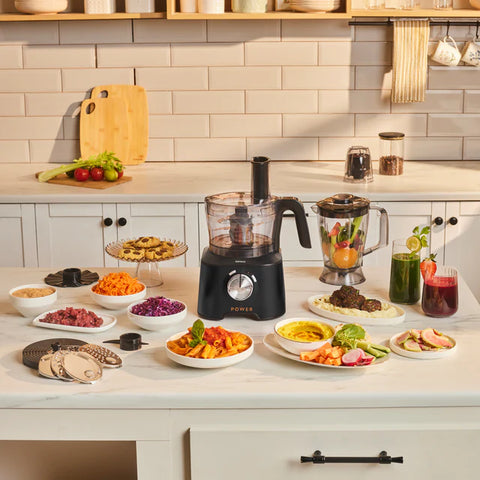 Robot de cuisine multifonction Karaca Mastermaid Power 10-en-1 – 2000 W – Noir