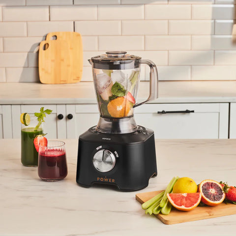 Robot de cuisine multifonction Karaca Mastermaid Power 10-en-1 – 2000 W – Noir