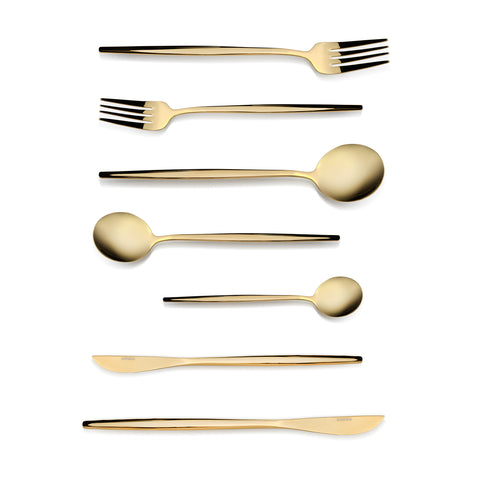 Service de couverts Karaca Orion Gold 84 pièces pour 12 personnes