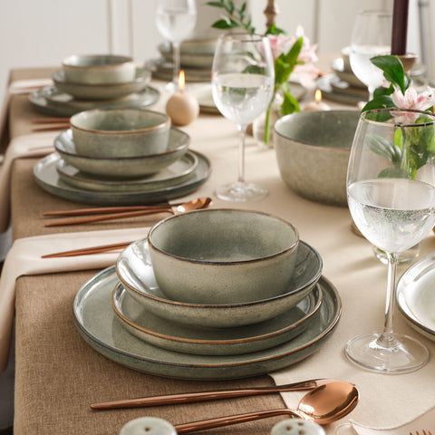 Karaca Earth Collection Skal Service de Table 55 Pièces pour 12 Personnes