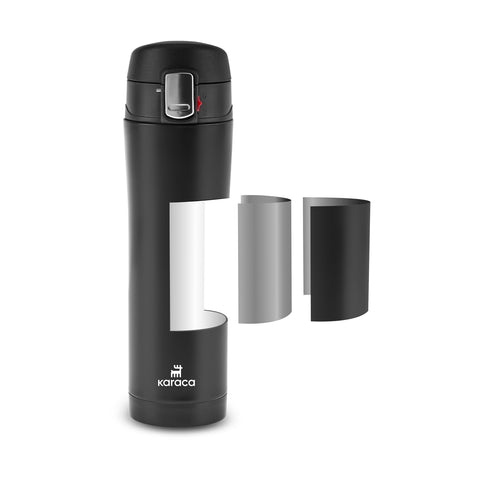 Karaca Pluton, Thermos, 450ML, Noir